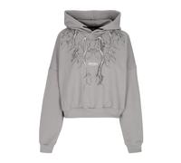 Phobia Archive - Lightning Crop Sweat à capuche - Femme - Sweatshirts et sweats à capuche - Gris - Taille: 42 FR