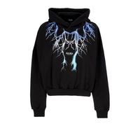 Phobia Archive - Lightning Crop Sweat à capuche - Femme - Sweatshirts et sweats à capuche - Noir - Taille: 40 FR