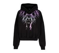 Phobia Archive - Lightning Crop Sweat à capuche - Femme - Sweatshirts et sweats à capuche - Noir - Taille: 42 FR