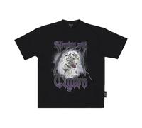 Phobia Archive - Tiger Tee - Homme - Tops - Noir - Taille: L