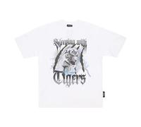 Phobia Archive - Tiger Tee X Emis Killa - Homme - Tops - Blanc - Taille: XS