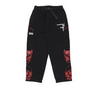Phobia Archive - Triple Skull Print Cargo Pants - Homme - Pantalons - Noir - Taille: XS