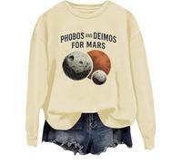 Phobos and Deimos for Mars Sweatshirt 30 Seconds to Mars Shirt Space Tourism Mars Phobos et Deimos Tops, Khika., S