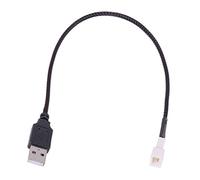 Phobya - Adaptateur Alimentation USB vers Molex 3 Broches - 30cm - Gaine Noire