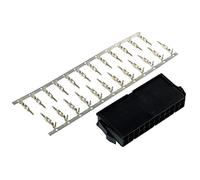 Phobya ATX Connecteur Alimentation 24 Broches - Femelle y Compris 24 Broches - Noir Câbles Connecteur