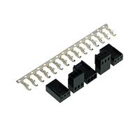 Phobya Connecteur Alimentation Ventilateur 3 Broches - Femelle y Compris 3 Broches - 5 pièces - Noir Câbles Connecteur