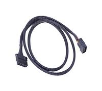 Phobya Extension d'alimentation Molex 4pins 90cm - Noir Câbles Câbles de Ventilateur & Adapter