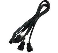 Phobya - Répartiteur d'alimentation de ventilateur - Molex 3 broches (F) pour Molex 3 broches (M) - 60 cm - noir Noir G