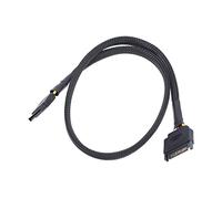 Phobya SATA Rallonge Alimentation Gainée 60cm - Noir Câbles SATA Câbles