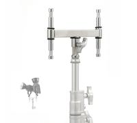 PHOCUS Double tête de bébé avec 4 épingles bébé de 1,6 cm pour éclairage de studio photo, lumière LED, flash stroboscopique, bras de perche de 22,6 cm pour support C, 1 goujon junior de 28 mm avec