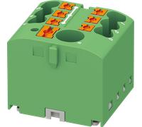 PHOENIX CONTACT PTFIX 6/6X2.5GN Bloc de distribution borne d'alimentation 450V 24A Nombre de bornes 7 Section 0.14mm²-4mm² AWG 26-12 Largeur 25.6mm Hauteur 21.7mm Vert 10pcs