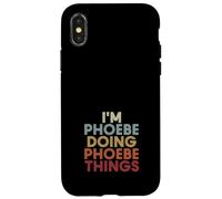 Phoebe Name Phoebe Personalized Name First Given Coque pour iPhone X/XS