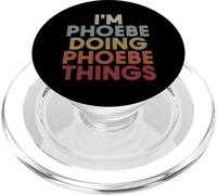 Phoebe Name Phoebe Personalized Name First Given PopSockets PopGrip pour MagSafe