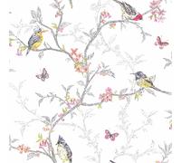 Papier Peint Phoebe Birds - Holden Decor - Blanc 98080 Neuf