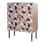 Phoenix 156701TO Commode Haute avec 2 Portes, Bois, Chêne Tobacco, 45 x 100 x 129,6 cm