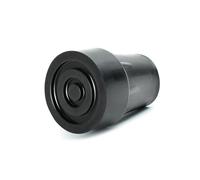 Phoenix - 2 Embouts en Caoutchouc pour Cannes de Marche et Béquilles - Noir - 18/19mm