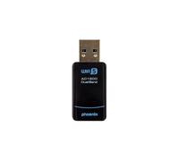 Phoenix Adaptateur WiFi USB AC1300 Dual Band 2.4G/5G 1300Mbps Haute Vitesse Puce RTL8812CU Plug & Play Windows Noir
