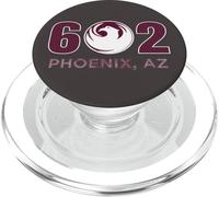 Phoenix Arizona American City PHX AZ Flag Zone Code 602 Art PopSockets PopGrip pour MagSafe