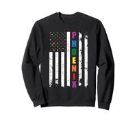 Phoenix Arizona LGBTQ Gay Pride Month American Flag Rainbow Sweatshirt
