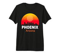 Phoenix Arizona Vintage Sunset Retro City State USA T-Shirt Haut de Gamme