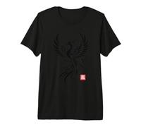 Phoenix Art Japonais Mythique Oiseau Renaissance Force Culture T-Shirt Haut de Gamme