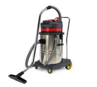 PHOENIX - Aspirateur eau et poussière 60L - Aspirateur chantier puissant 3000W réservoir inox - Idéal pour chantiers professionnels, nettoyage eau et poussière, Accessoires inclus câble 8m - 3 Moteurs