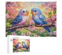 Phoenix au-Dessus de l'océan avec des Fleurs Puzzle 300 Pièces pour Adultes Entraînement Cérébral Maîtrise Logique Cadeau pour Amateurs De Défis 300 PCS