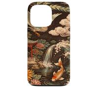 Phoenix Bird Reborn Firebird et Koi Boho Floral Coque pour iPhone 13 Pro