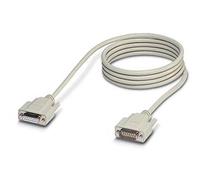 Câble SUB-D préconfectionné [1x SUB-D femelle 15 pôles - 1x SUB-D mâle 15 pôles] 2.00 m blanc Phoenix Contact