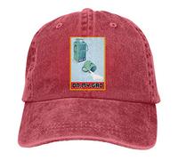 PHOENIX Casquette Don't Cry pour M. Chapeau de baseball classique Chapeau de papa Casquette de soleil 100% coton doux Taille réglable Rouge