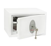 PHOENIX Coffre Fort de sécurité gamme FORTRESS série SS1181K. Serrure à clé. 8L. Fixation au sol. Blanc