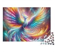 Phoenix Coloré Puzzle pour Adultes Puzzle 1000 Pièces Ciel Mystique Jeu de Puzzle 1000 Pièces Détente Famille 38x26cm/1000pcs