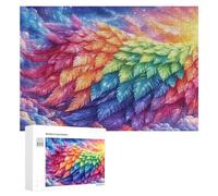 Phoenix coloré sur Les lumières de la Ville Puzzle 300 Pièces pour Couples Défi Puzzle Pensée Logique Cadeau pour Célébration 300 PCS