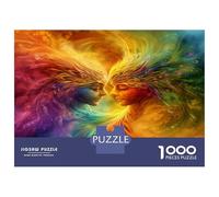 Phoenix ColoréPuzzle 1000 Pièces Adulte avec Couleurs Éclatantes, Jeu De Puzzle Classique Appar Anges Colorédéfi Entre Amis pour Un Tableau À Encadrer, Superbe Idée Cadeau 38x26cm/1000pcs
