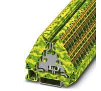 Phoenix Contact 1070018 Borne pour conducteur de protection Push-In vert, jaune 10 pc(s)