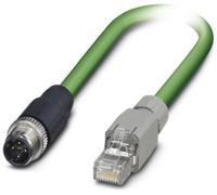 Phoenix Contact 1403496 M12 / RJ45 Câble réseau, câble patch CAT 5e SF/UTP 3.00 m vert ignifuge 1 pc(s)
