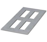 Phoenix Contact 1415243 Plaque de module Platine d'adaptation acier inoxydable, NBR gris-argent 1 pc(s)