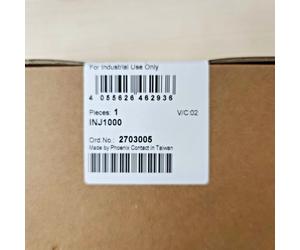 Phoenix Contact 2703005 Power over Ethernet Injector - INJ 1000, 30W, 2x RJ45