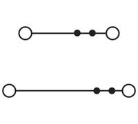 Phoenix Contact 3209606 Bloc de jonction à 2 étages 5.2 mm ressort de traction gris 50 pc(s)