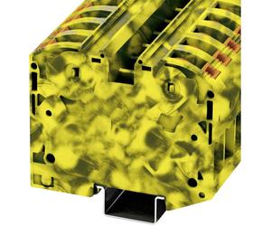 Phoenix Contact 3212081 Bloc de jonction pour courant 16 mm borne à ressort noir, jaune 10 pc(s)