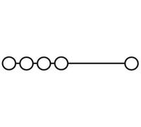 Phoenix Contact 3213143 Borne collectrice de potentiel 25 mm raccord à vis bleu 10 pc(s)