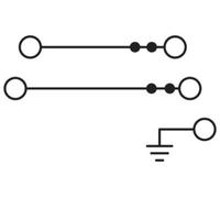 Phoenix Contact 3213937 Bloc de jonction pour conducteur de protection d'installation 5.2 mm Raccordement à ressort Push-Lock