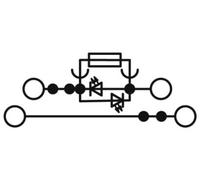 Phoenix Contact 3214366 Bloc de jonction-fusibles de traversée 6.2 mm raccord à vis noir 50 pc(s)