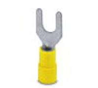 Phoenix Contact 3240044 Cosse à fourche 4 mm² 6 mm² Ø du trou=6.50 mm partiellement isolé jaune 25 pc(s)