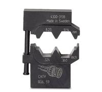 Phoenix Contact CRIMPFOX-M CX-3/DIE 1212089 Matrice de sertissage pour connecteur coaxial RG6, RG59 adapté pour marque (pinces)