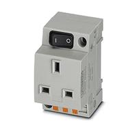 PHOENIX CONTACT EO-G/PT/SH/S Lot de 5 prises de courant à vis type G Gris 96,220 g