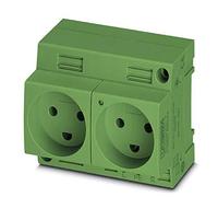 PHOENIX CONTACT EO-K/UT/LED/DUO/GN Lot de 2 prises double face à visser Vert 134 620 g