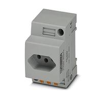 PHOENIX CONTACT EO-N/PT Lot de 5 prises de courant à tête plate type N 71 630 g Gris