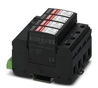 PHOENIX CONTACT Flux de flash VAL-MS-T1/T2 1000DC-PV/3+V-FM/32 pour systèmes de tension PV à 2 pôles isolés et mis à la terre 1000 V CC, élément de base 4 pôles avec contact télécommunication.