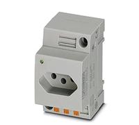 PHOENIX CONTACT Lot de 5 prises de courant EO-N/PT/LED à tête plate type N 73 200 g Gris